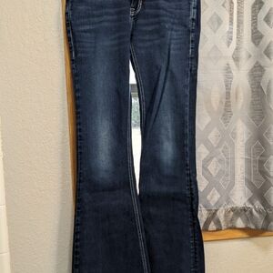 Rock & Roll Cowgirl Dark Blue Flare Jeans